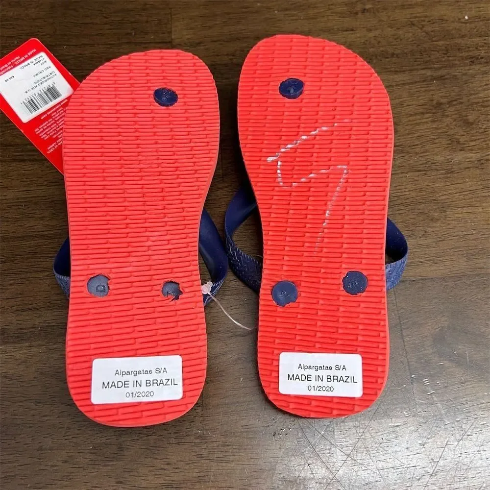 Havaianas Kids Pixar Onwards Barley and Ian Flip Flop Sandals Sz 3/4Y Disney NEW